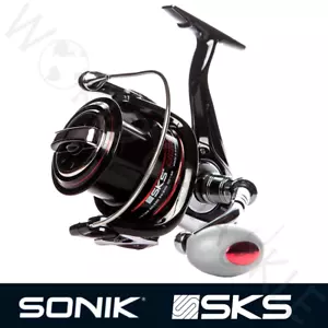 Sonik SKS 8000 Beach Surf Sea Fishing Reel Black Fixed Spool - Picture 1 of 9
