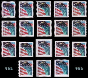 39 Lady Liberty Complete 3965-75 3975 & 3978-85 3985b Set of 18 MNH - Buy Now - Picture 1 of 1