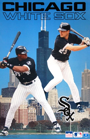 FRANK THOMAS and ROBIN VENTURA 1995 Chicago White Sox Starline 22x34 Wall POSTER Cover