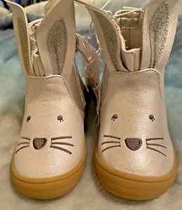 Cat & Jack Niño Pequeño Estella Conejito Metálico Botines con Brillo - Talla 5 Nuevo Con Etiquetas - Imagen 1 de 11