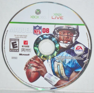 Madden NFL 08 (Microsoft Xbox 360, 2007) Football EA Sports Video Game MINT🔥 - Image 1 of 3