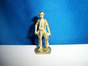 BUTCH CASSIDY Messing Gold Figur AMERICAN WILD WEST Kinder Überraschung Metall Soldat - Bild 1 von 5