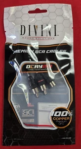 Cables RCA Divini Sound Solutions DCRY2M (1 hembra 2 macho), 100 % OFC premium - Imagen 1 de 3