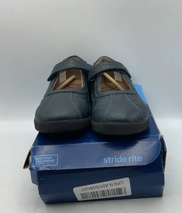 Stride Rite Girl 'S Claire Shoes Size 2.5 XW Navy - Picture 1 of 7