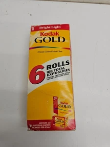 Kodak Gold 100 35mm Film Lot of 6 Rolls (4x24 2x36 Exp) Expired 2002 Vtg - Picture 1 of 4