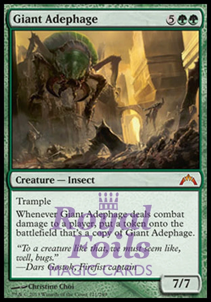 Giant Adephage 1x FOIL GTC MTG Gatecrash Mythic MINT green - Image 1 of 1