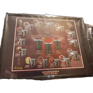 ALABAMA CALCIO TITOLO CITTÀ 17 CAMPIONATO NAZIONALE CALENDARIO PITTS STAMPA SABAN - Foto 1 di 5
