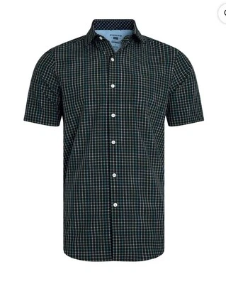 Camisa de rendimiento XL Chaps UPF 50 para hombre elástica manga corta abotonada elástica Foto 1 de 4