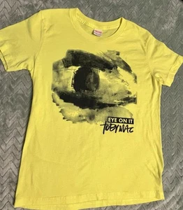 AMERICAN APPAREL Toby Mac Neon Yellow T Shirt Christian band 12 Youth Boy Girl - Picture 1 of 3
