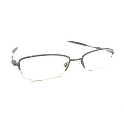 Monturas de gafas Oakley Pewter de metal con media montura 53-18 142 diseñador hombres mujeres Foto 1 de 4