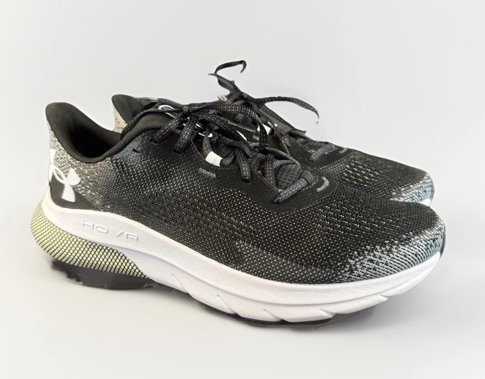 Under Armour HOVR Turbulence 2 Hombres 12 Zapato para Correr Negro Acolchado Entrenadores para Correr Foto 1 de 4