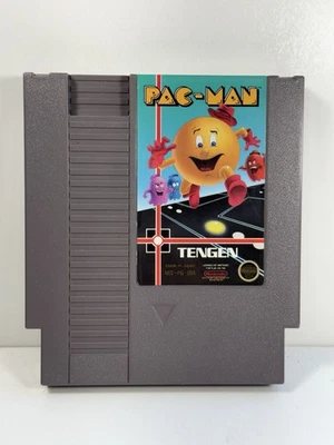 Pac-Man -- NES Nintendo Original Classic Arcade Game Tengen Grey Cartridge WORKS - Image 1 of 4