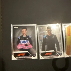 2023 Topps Chrome Formula 1 F1 Esteban Ocon BWT Alpine Team 3 Card Lot #29 30 31 - Bild 1 von 7