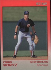1989 New Britain Red Sox Star #11 Chris Moritz