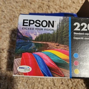 Oryginalne wkłady Epson 220 czarne, żółte i purpurowe wygasają 2024 - Zdjęcie 1 z 3