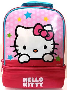 HELLO KITTY  -  THERMOS BRAND -  Soft - 2 Compartment -  Insulated - Lunch Bag - Picture 1 of 6
