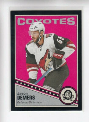 19/20 OPC Arizona Coyotes Jason Demers Black card #389 Ltd #85/100 - Image 1 of 2