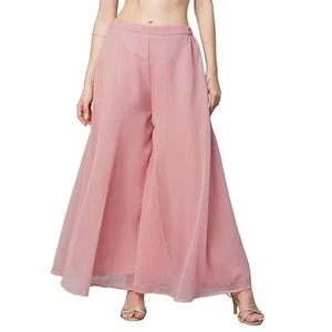 indian georgette Sharara Palazzo Pant Women's Traditional - Picture 1 of 3
