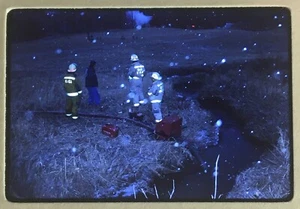 35 mm Kodachrome Farbdia 1992 Williston Vermont Barn Fire #4 - Bild 1 von 3