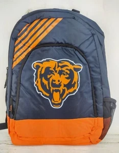 Chicago Bears NFL Team Logo Blue Orange Backpack FOCO Licensed New Carry Bag - Picture 1 of 2