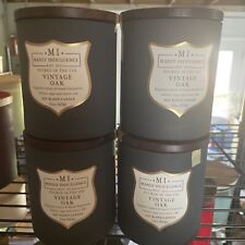 Manly Indulgence VINTAGE OAK Scented Jar Soy Candle Signature Collection X 4