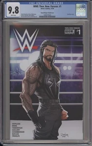 WWE: THEN. NOW. FOREVER #1 - CGC 9.8 - DAN MORA "ROMAN REIGNS" VARIANT - Picture 1 of 2