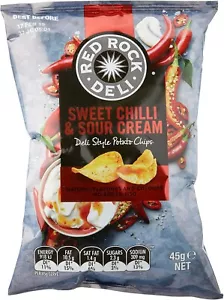 Red Rock Deli Sweet Chilli and Sour Cream Potato Chips Pack 165g - Picture 1 of 5