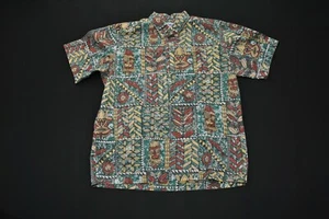Reyn Spooner Hawaiian Aloha Shirt Tiki Dolphin Men's XXL 2XL - Picture 1 of 5