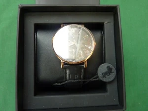 LARSSON & JENNINGS 'LUGANO JURA' BLACK/ROSE GOLD 50M WATER RESISTANT WATCH - Picture 1 of 10