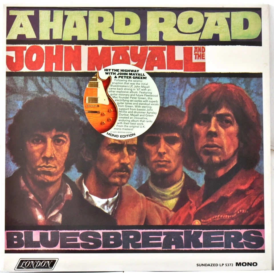 SUNDAZED MONO LP 5372 USA 2011 JOHN MAYALL & BLUESBREAKERS "Hard Road"  180g SS - Image 1 of 3