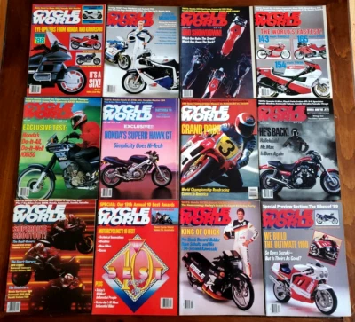 CYCLE WORLD Motorcycle Magazine Lot 1988 - Complete Full Year 12 Issues  - Image 1 of 4