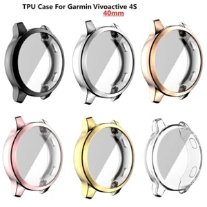 Watch for Case Cover+Screen Protector for Vivoactive 4S 40mm Thin TPU Cover - Zdjęcie 1 z 11