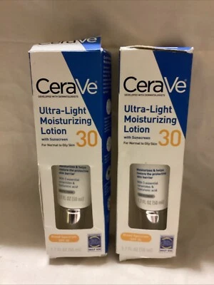 2x Loción hidratante ultraligera CeraVe SPF30 para piel normal a grasa LEER Foto 1 de 4