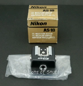 Genuine Nikon Brand AS-10 TTL Multi-Flash Adapter New Open Box Never Used - Picture 1 of 6