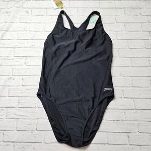 Traje de baño Zoggs Coogee Sonicback para mujer Reino Unido 14 negro traje de baño de una pieza ropa de playa - Imagen 1 de 11