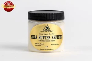 SHEA BUTTER REFINED ORGANIC by H&B Oils Center COLD PRESSED FROM GHANA RAW 4 OZ - Picture 1 of 12