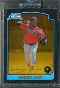 2003 Bowman Chrome Gold Refractors #250 Gonzalo Lopez /170 