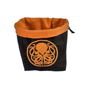 Dice Bag, Orange Cthulhu Drawstring Bag for Arkham Horror, Board Games, D&D Game - Picture 1 of 7