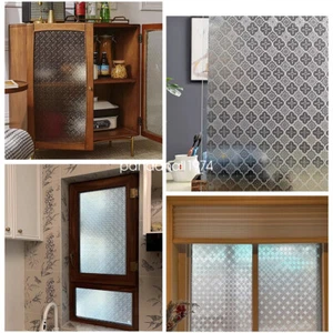 0.6x2m Stained Glass Window Privacy Film Stickers Room Home Office Decorative - Picture 1 of 10