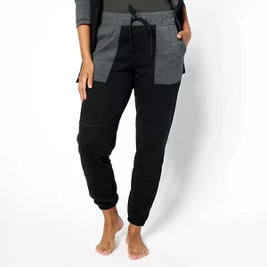 Cuddl Duds Gr. XS Doppelstrick Jogginghose schwarz/anthrazit QVC A609256 - Bild 1 von 1