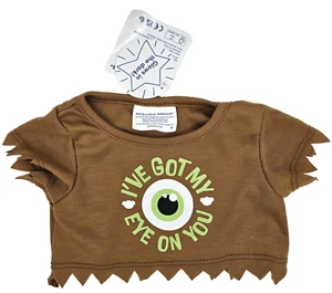 Build A Bear Clothes I've Got My Eye On You Shirt Glow in the Dark NEW w Tag - Picture 1 of 5