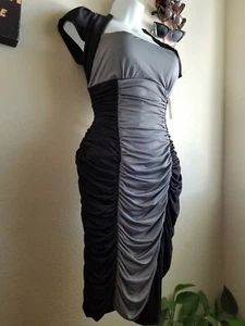 SEXY PinUp Rockabilly Bombshell Dress Bodycon Faux Shrug Retro VLV SMALL NWT - Picture 1 of 9