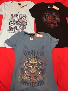 Camiseta de manga corta para mujer Harley Davidson ELECCIÓN de una camisa  - Imagen 1 de 8