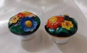 VTG Chikaramachi Small Japan Luster Salt Pepper Shakers Only Set Floral Bouquet - Picture 1 of 7