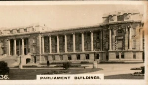Cigarette Card WD & HO Wills New Zealand # 36 Parliament Buildings - Imagen 1 de 2