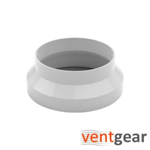 150mm - 125mm Reduzierstück, Rundrohrverschraubung / Absauglüfteradapter 6" - 5" - Bild 1 von 3