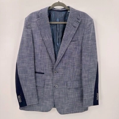 Robert Graham Downhill Blue Textured Blazer Jacket Sportcoat 42R 42 R - Image 1 of 4