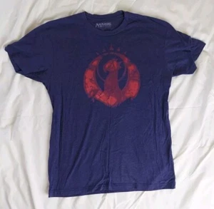 Magic The Gathering MtG Izzet Herren T-Shirt Größe L Kurzarm Blau Drache Logo - Bild 1 von 6