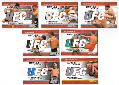 2009 Topps UFC Authentic Fight Mat Event-Used Relics - You Pick, Choose - Image 1 of 2