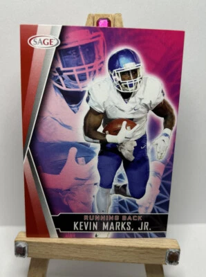 KEVIN MARKS JR. 2022 Sage Hit Premier Draft RED #34 Buffalo Bulls - Image 1 of 4